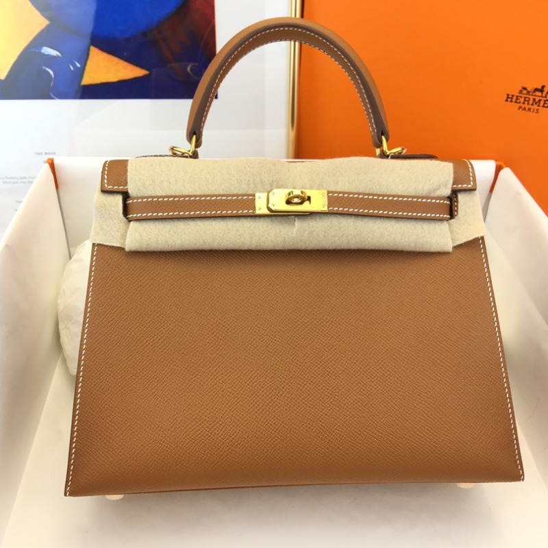 Hermes Kelly Sellier 28 Gold Epsom Gold Hardware