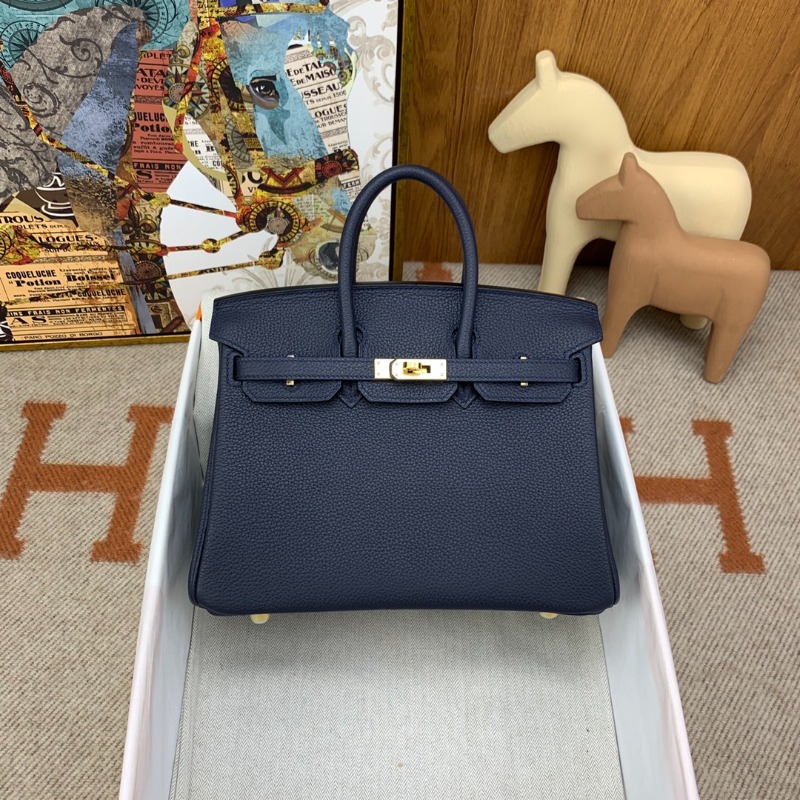 Hermès Birkin 25 Bleu Nuit Togo Gold Hardware