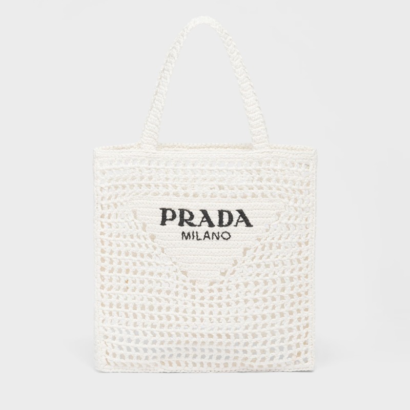 34ee594c-2ccc-4b62-bfab-54dbf4e17784 Prada Crochet Tote Bag - Image 1