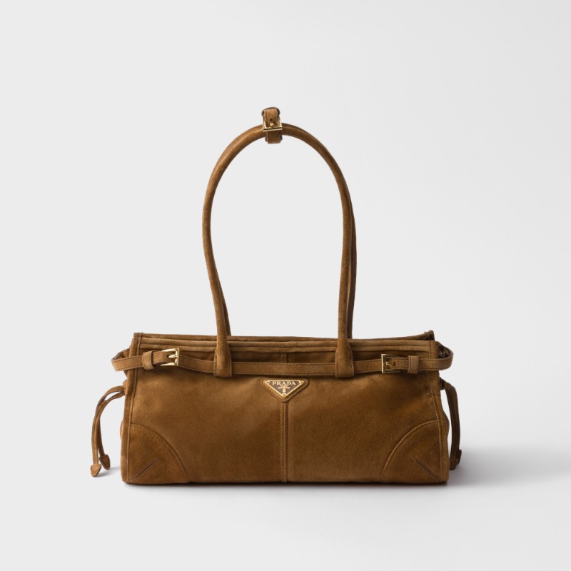 Prada Bonnie medium suede handbag