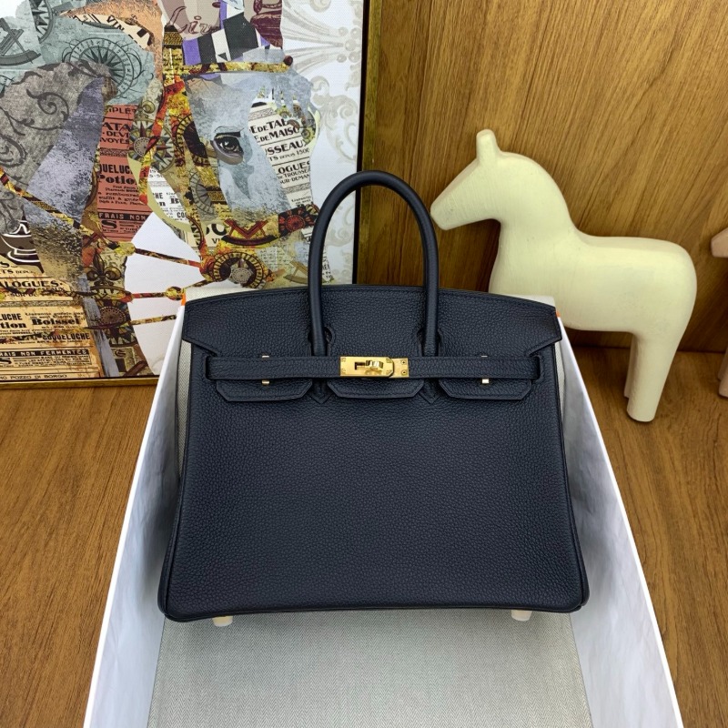 Hermès Birkin 25 Black Togo Gold Hardware