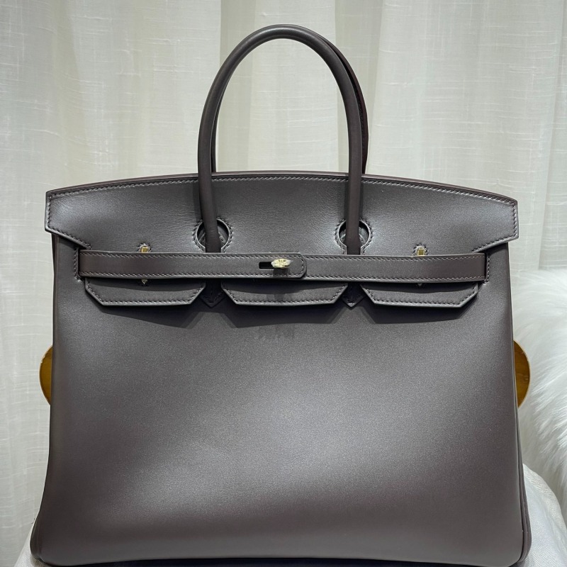 Hermès Birkin 35 Gris Meyer Swift Gold Hardware