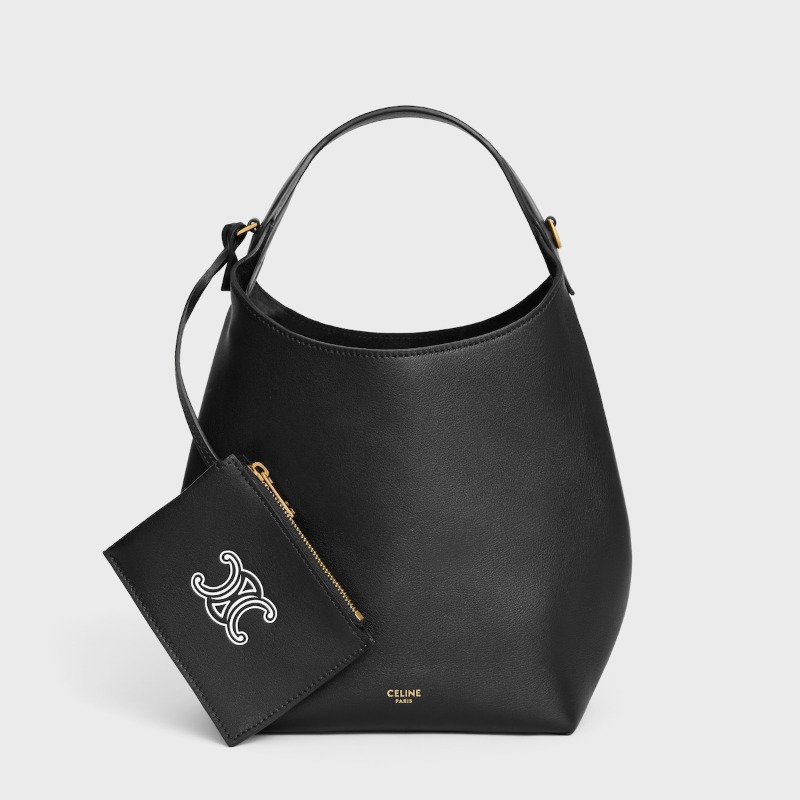 SMALL HOBO IN SUPPLE SMOOTH CALFSKIN
