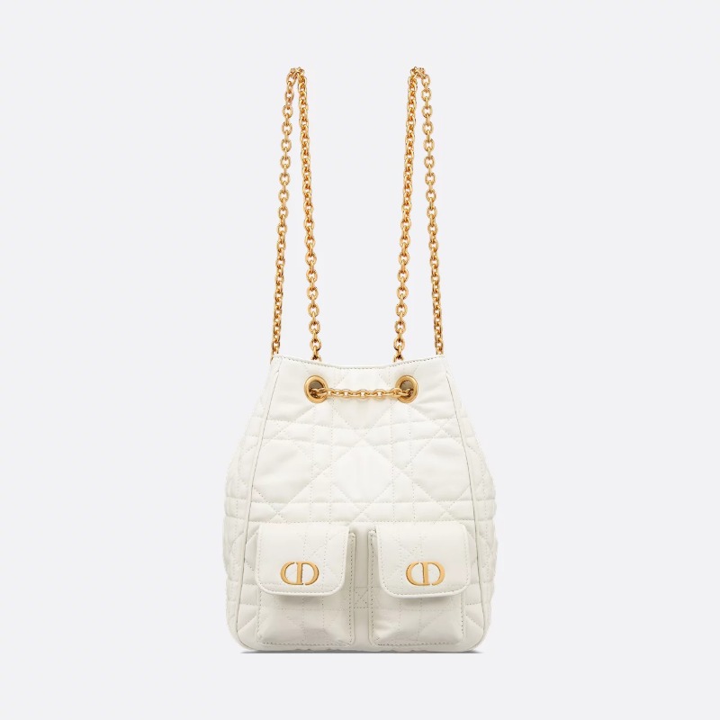 Dior Medium Caro Multicarry Backpack with Chain