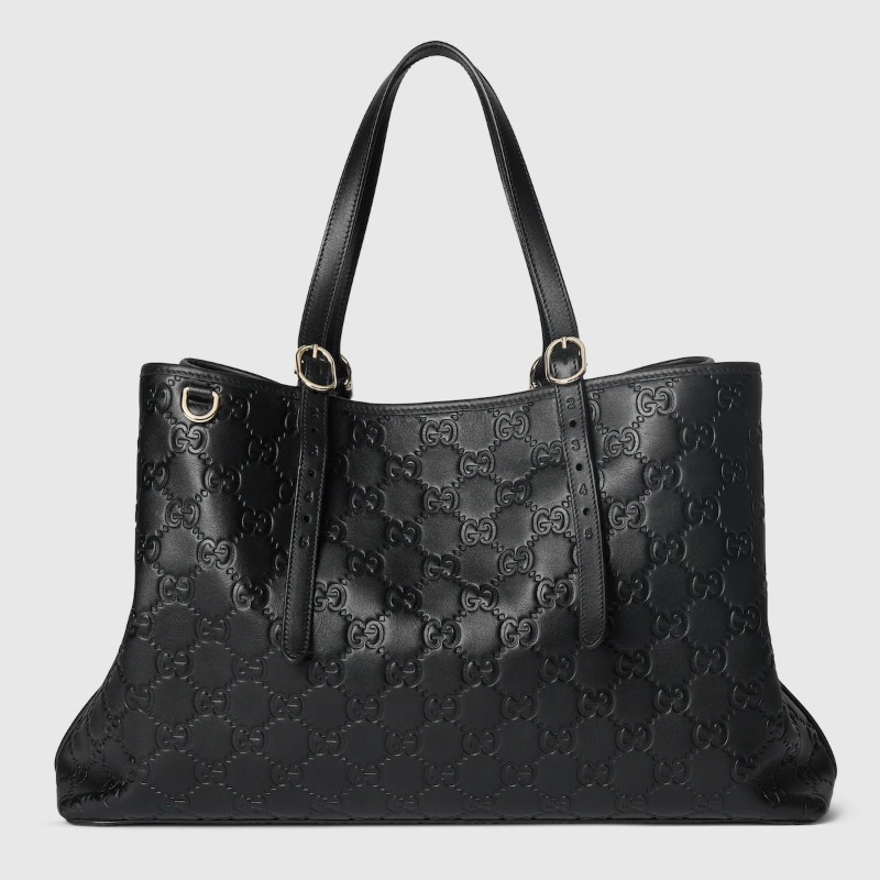 GG Emblem Medium Tote Bag