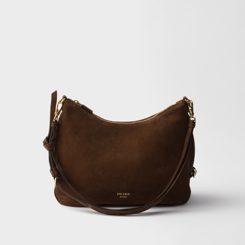 Prada Fold large leather shoulder bag