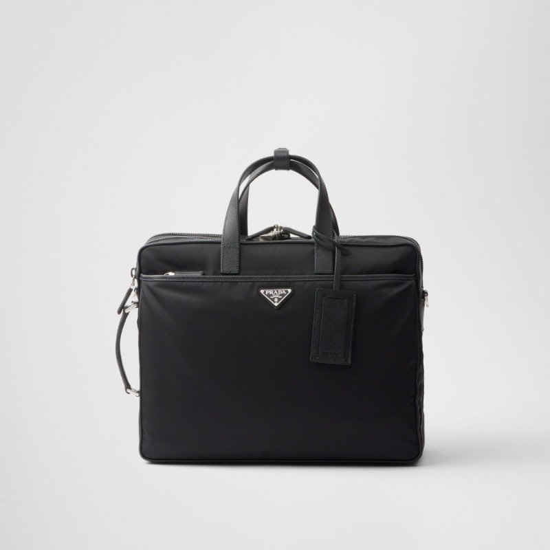DM_20260830225555_001 Prada Re-Nylon and Saffiano leather briefcase - Image 1