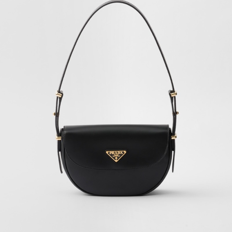 DM_20260831110037_001 (1) Prada Arqué Leather Shoulder Bag With Flap - Image 1