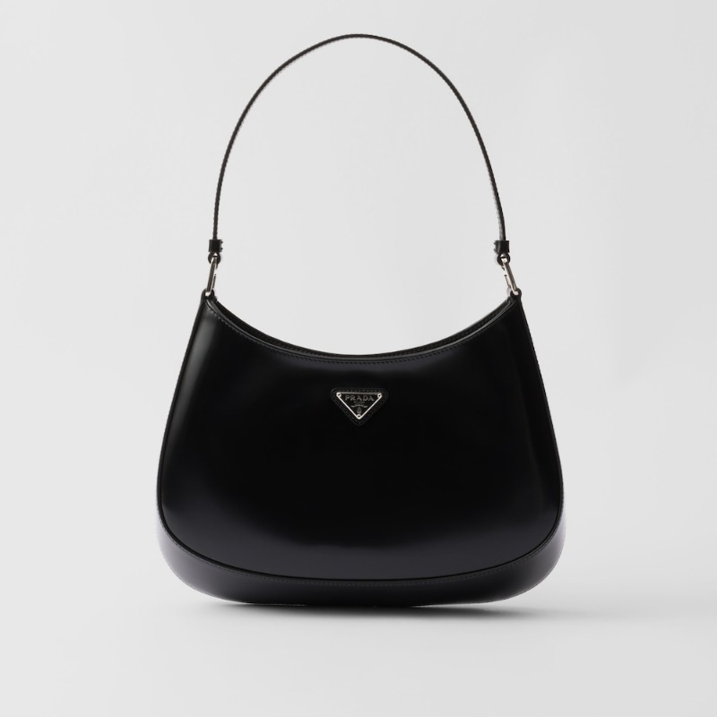 Prada Cleo Brushed Leather Shoulder Bag