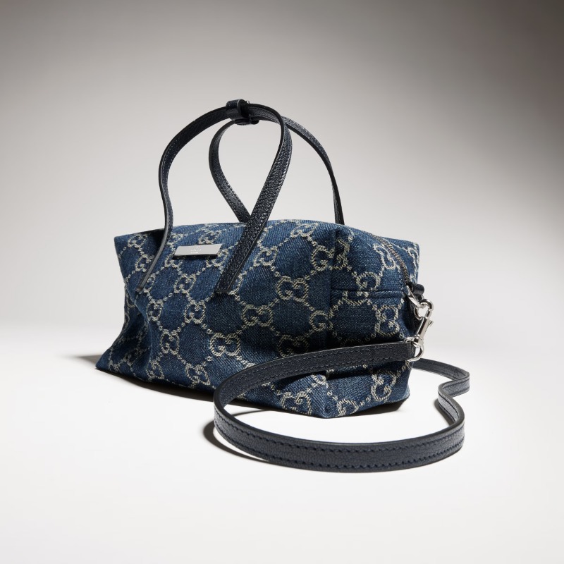 Small boston bag with Gucci plaque - Image 1
