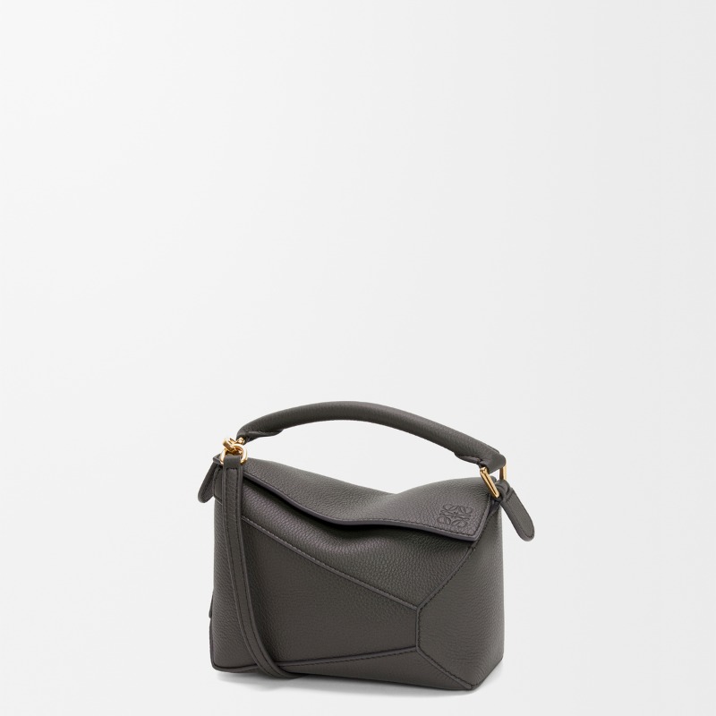 Mini Puzzle Edge bag in soft grained calfskin