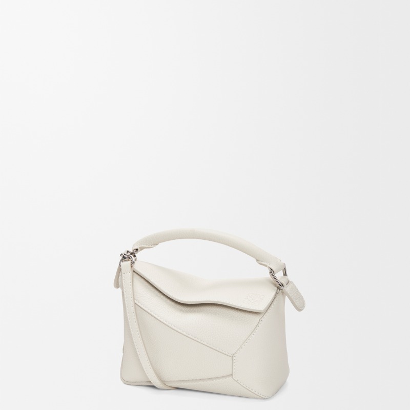 Mini Puzzle Edge bag in soft grained calfskin