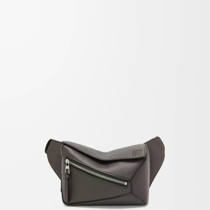 Mini Puzzle Edge bumbag in classic calfskin