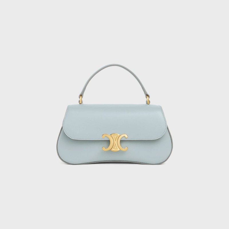 TEEN CELINE LOLA IN SHINY CALFSKIN ICE BLUE