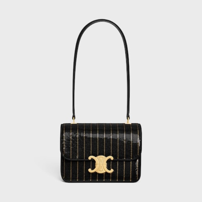 TEEN GARANCE BAG IN STRIPED SEQUINS