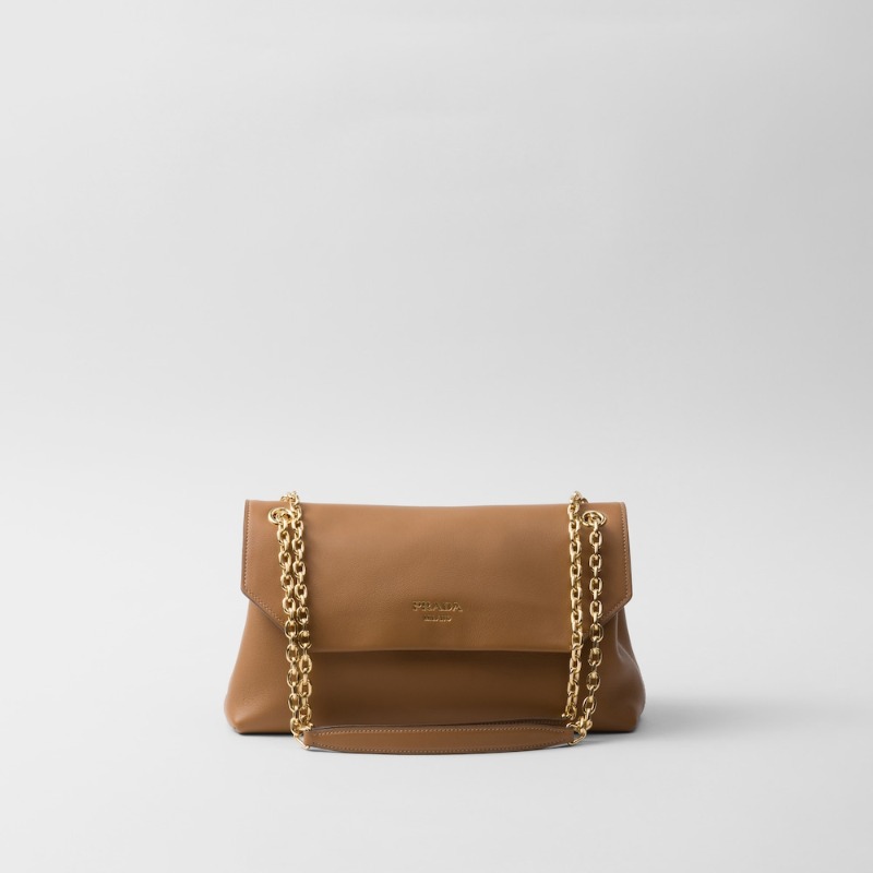 Prada Doux Medium Leather Shoulder Bag