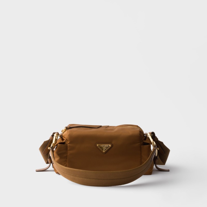 Prada Explore small Re-Nylon and leather shoulder bag
