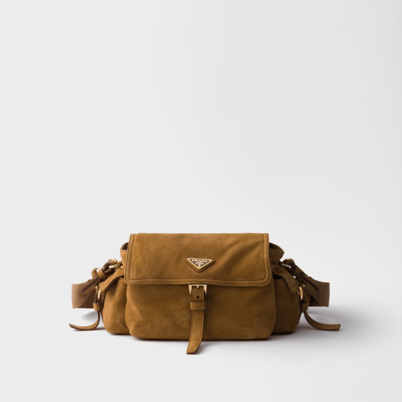DM_20260910202816_001 Prada Explore medium suede shoulder bag with flap - Image 1