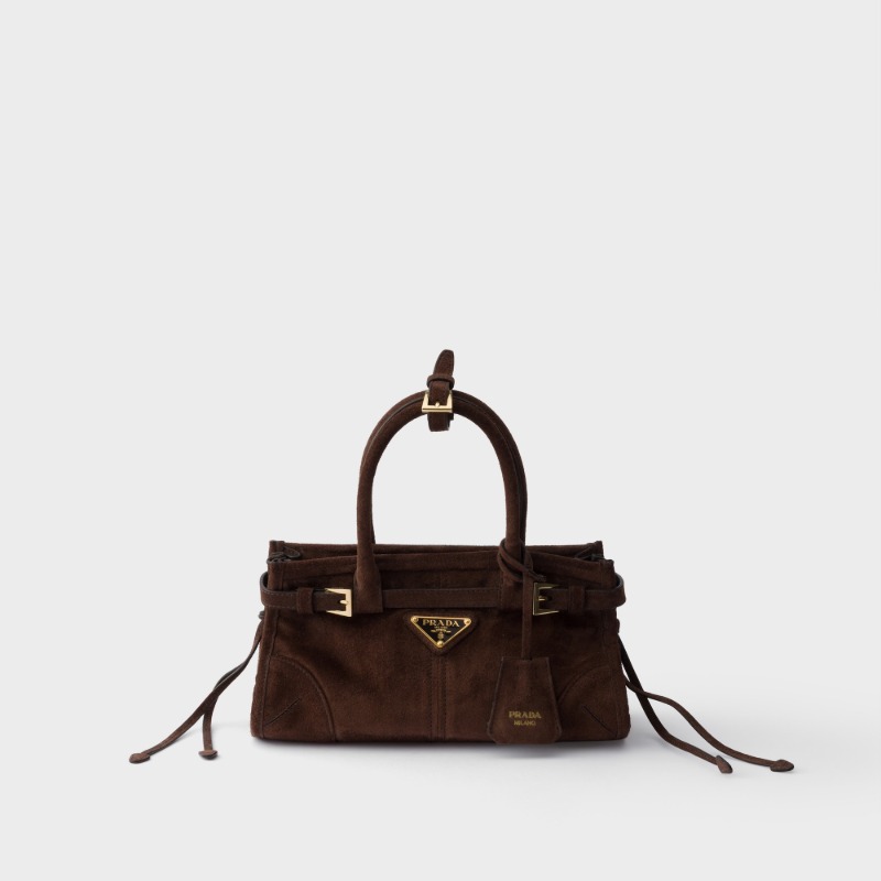 Prada Bonnie suede mini handbag
