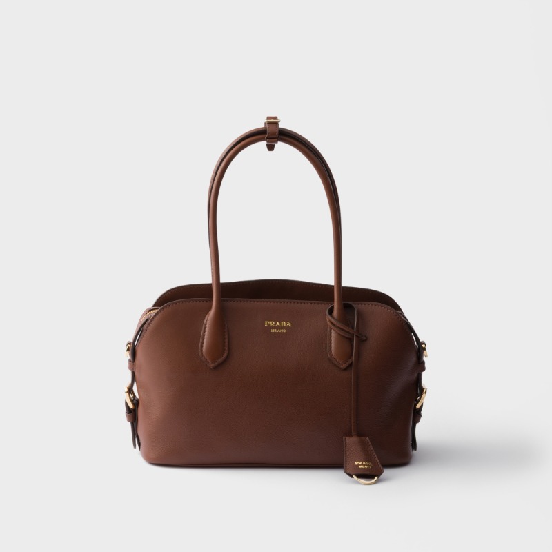 Prada Signet medium leather tote bag