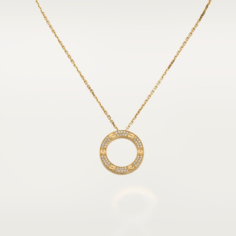LOVE pendant, paved