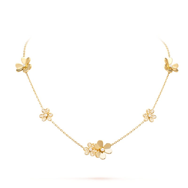 Frivole necklace, 9 flowers