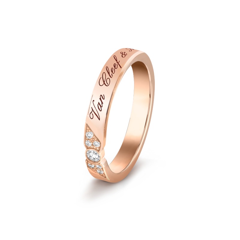 Toujours Signature Etoiles wedding band, 3 mm