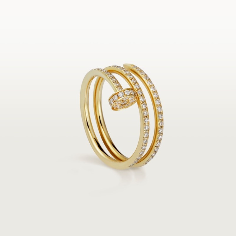 Juste un Clou ring, double, half-paved