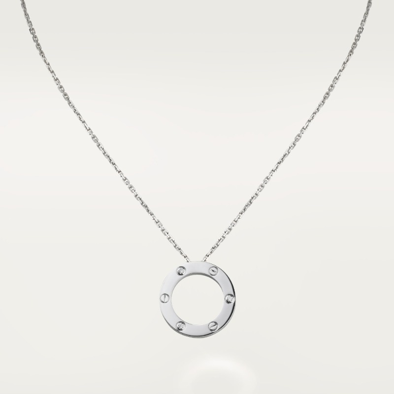 LOVE pendant, 3 diamonds