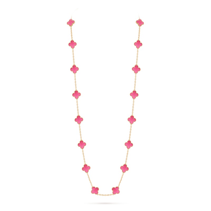 Vintage Alhambra long necklace, 20 motifs