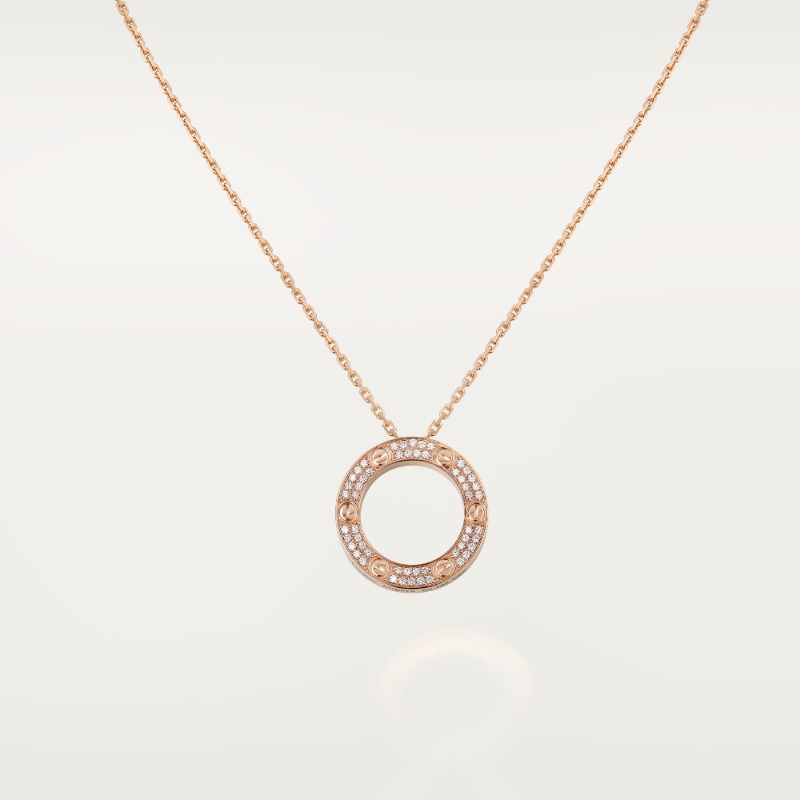 LOVE pendant, paved