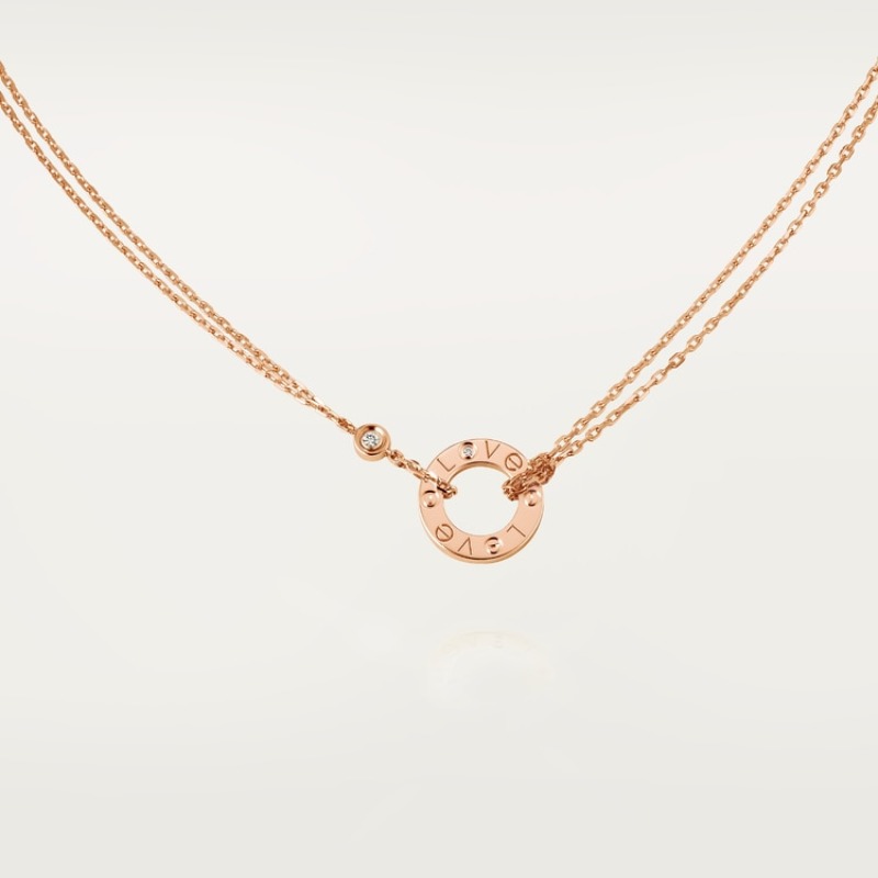 LOVE pendant, 2 diamonds