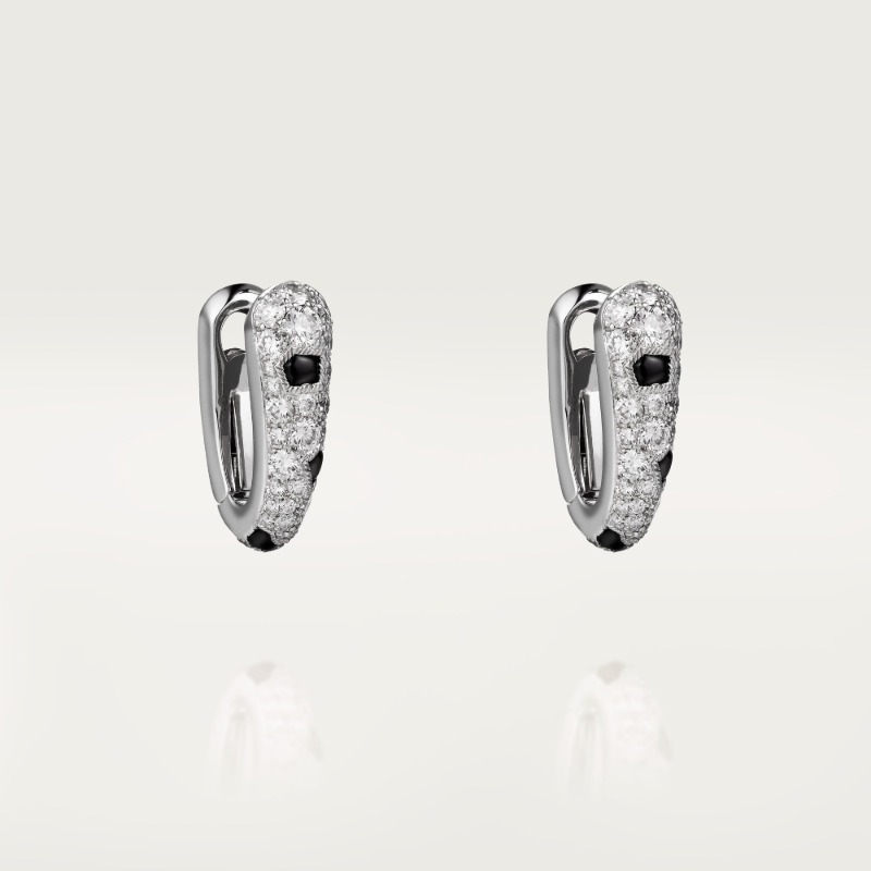 44ca5358a4e556d78440a097b6392633 (1) Panthère de Cartier earrings, paved - Image 1