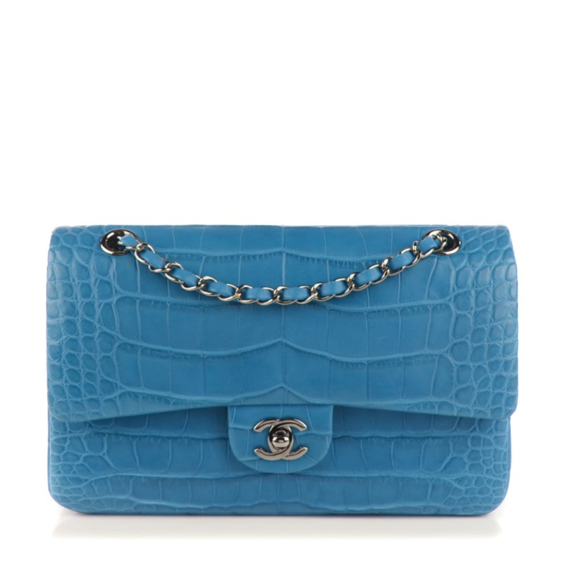 CHANEL ALLIGATOR MEDIUM CLASSIC DOUBLE FLAP BAG