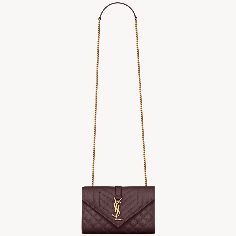 DM_20260924105237_001.jpg YSL ENVELOPE SMALL IN QUILTED GRAIN DE POUDRE EMBOSSED LEATHER - Image 1
