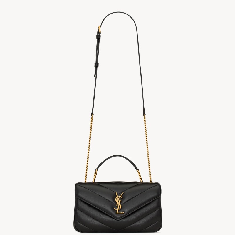 YSL LOULOU TOP-HANDLE IN MATELASSE LAMBSKIN