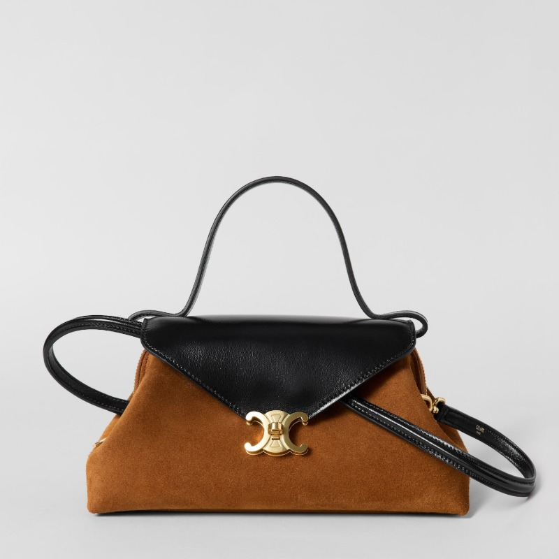 SMALL FLAIR IN SUEDE CALFSKIN AND GLOSSY LAMBSKIN
