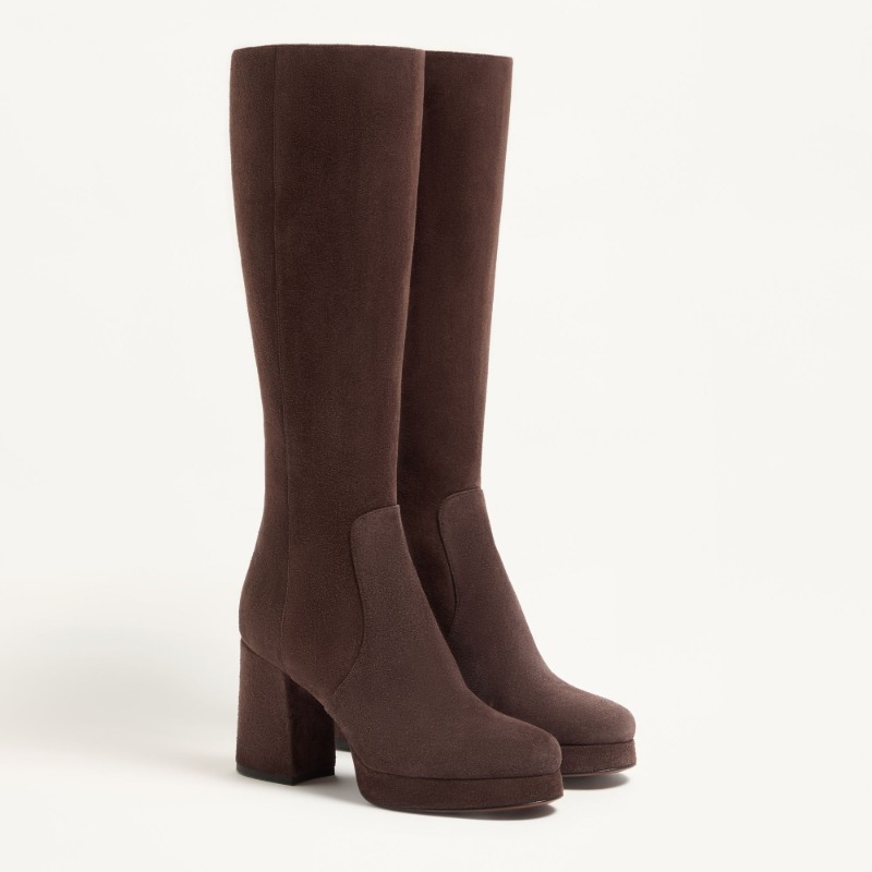 Fawcette-Platform-Boot-In-Crust-Leather-90Mm (1) Fawcette Platform Boot In Crust Leather 90Mm - Image 1
