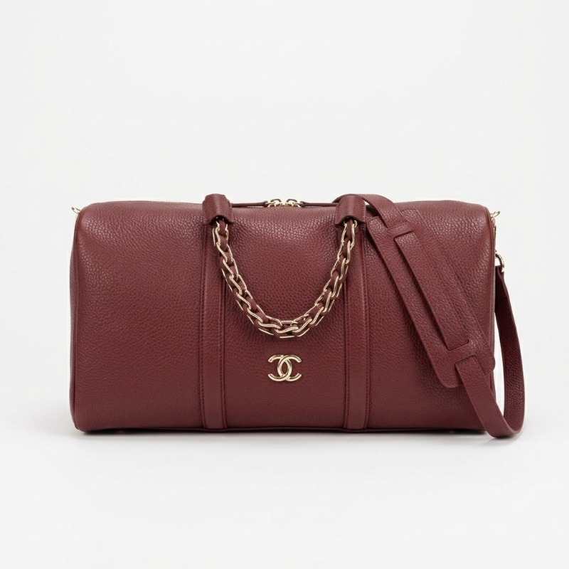 CHANEL GRAINED CALFSKIN LARGE DUFFLE BAG