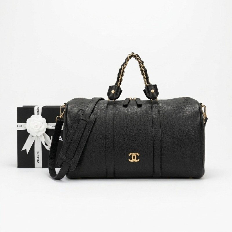 CHANEL GRAINED CALFSKIN LARGE DUFFLE BAG