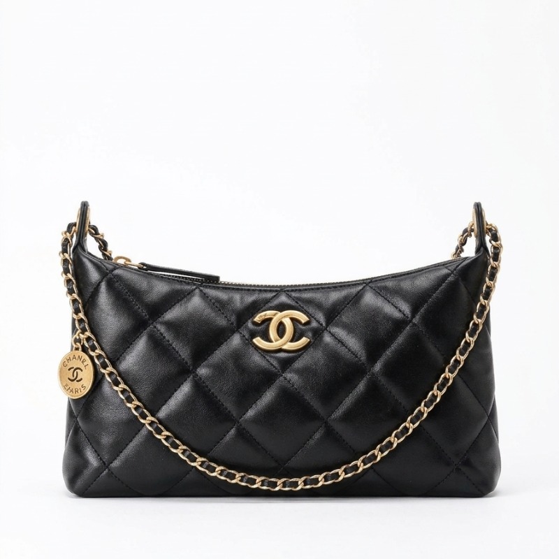 CHANEL LAMBSKIN HOBO BAG