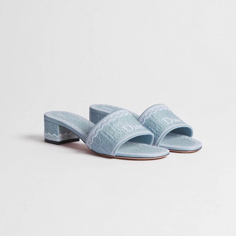 Dior Dentelle Heeled Slide