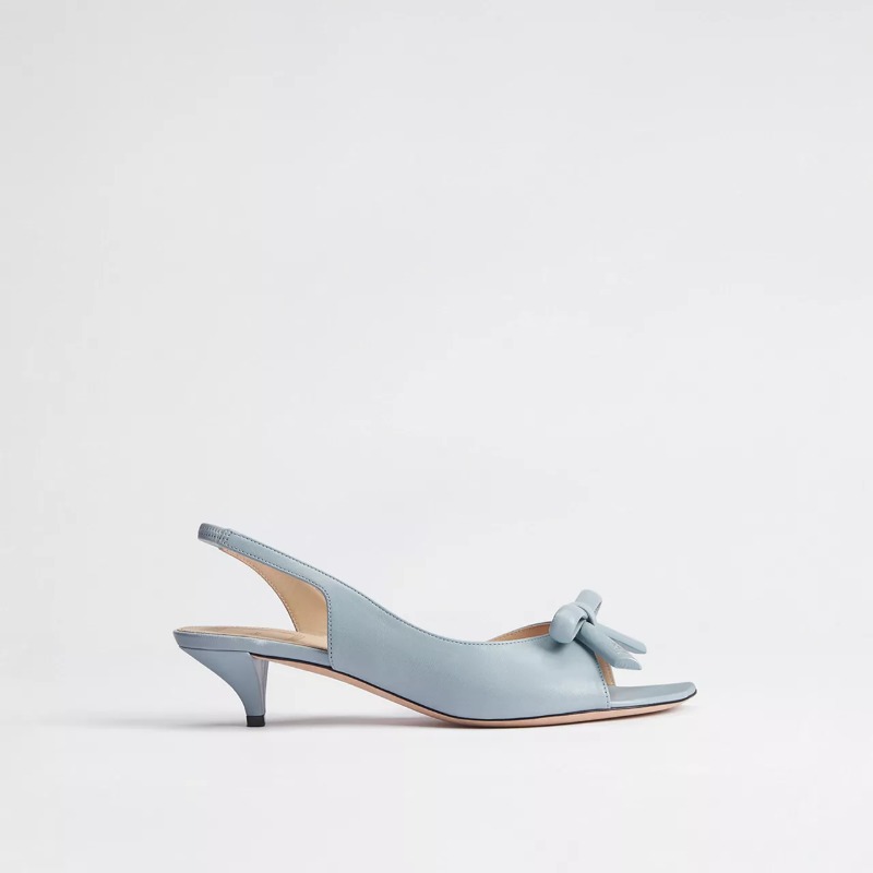 Dior Bow Heeled Slingback Sandal