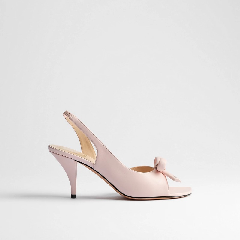 Dior Bow Heeled Slingback Sandal