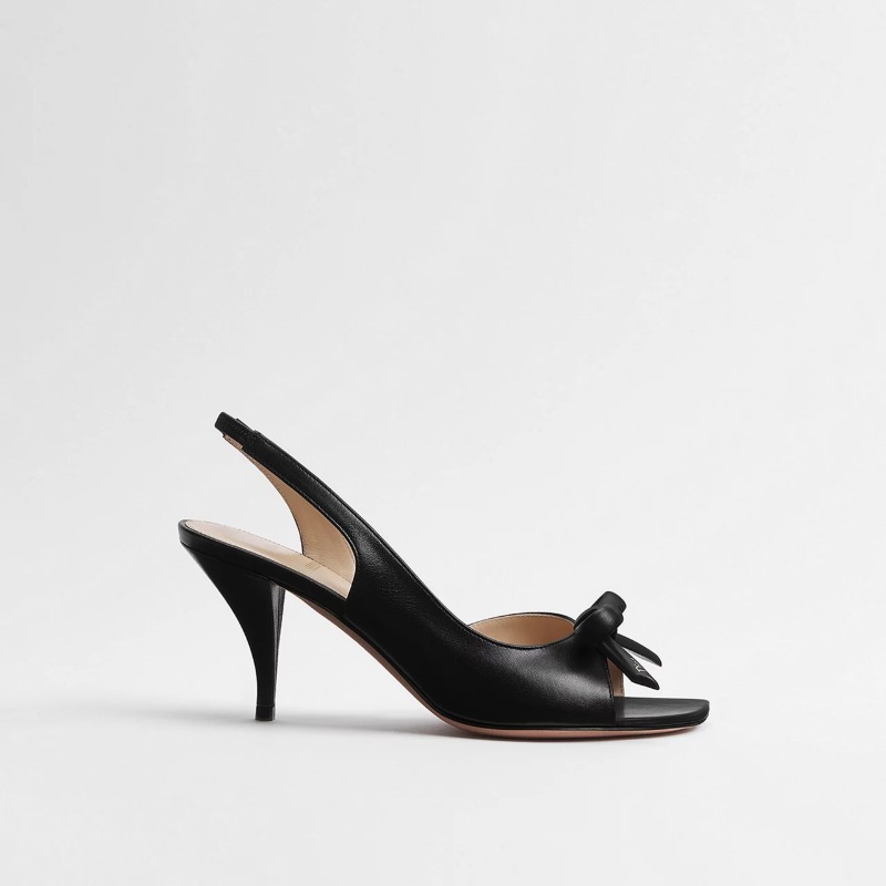 Dior Bow Heeled Slingback Sandal