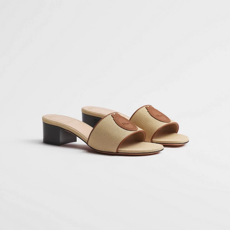 Dioriviera Dior Médaillon Heeled Slide