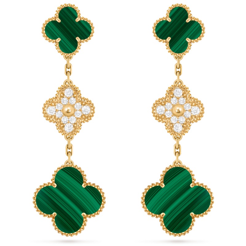Magic Alhambra earrings, 3 motifs