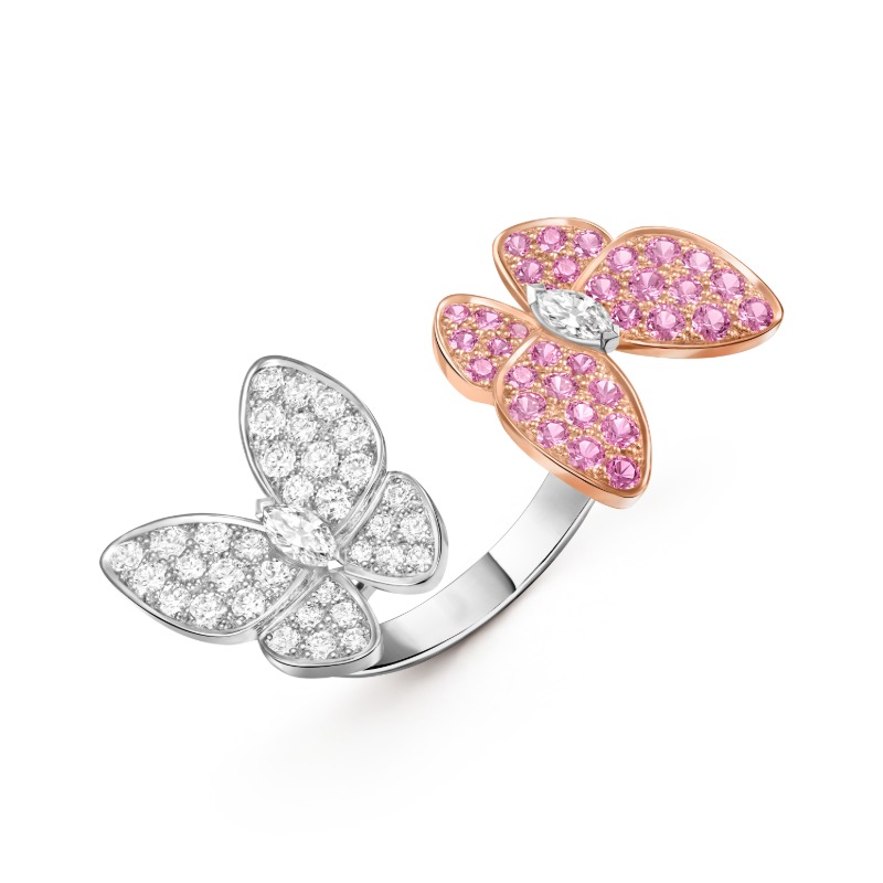 Two Butterfly Between the Finger ring
