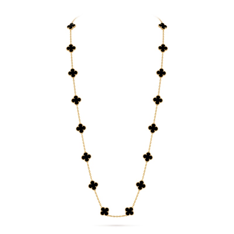 Vintage Alhambra long necklace, 20 motifs
