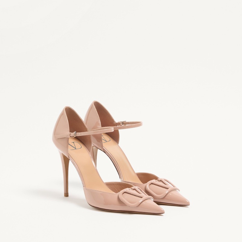 VLogo-Signature-D'Orsay-Patent-Leather-Pumps-100Mm (1) VLogo Signature D'Orsay Patent Leather Pumps 100Mm - Image 1